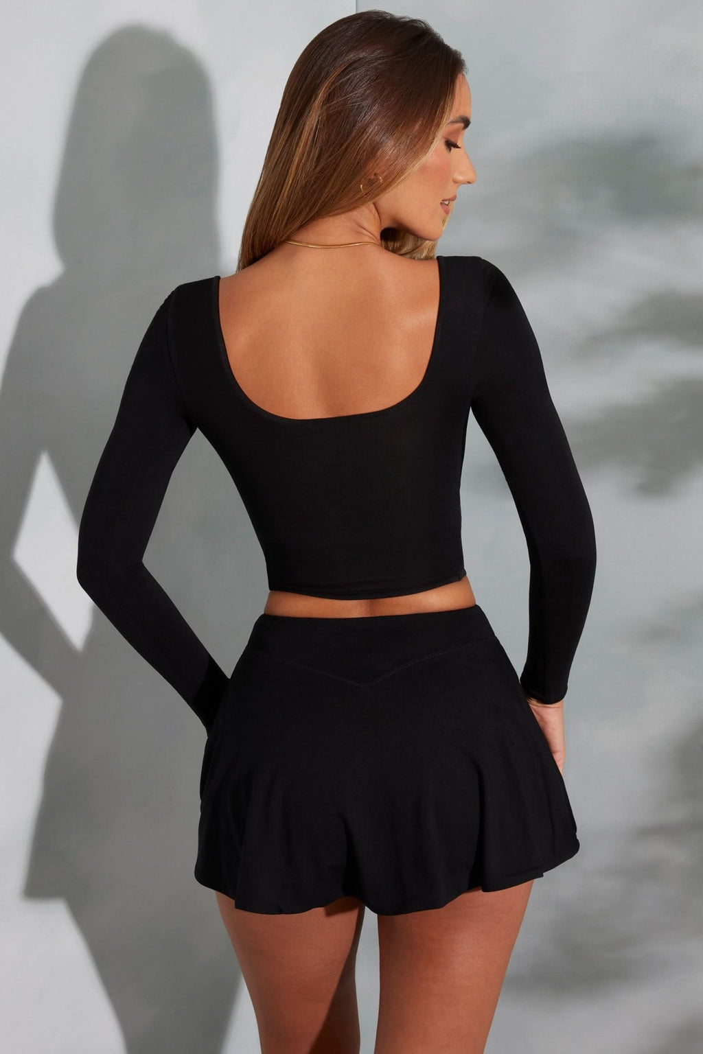 Mini Skort in Black - ShopLorca