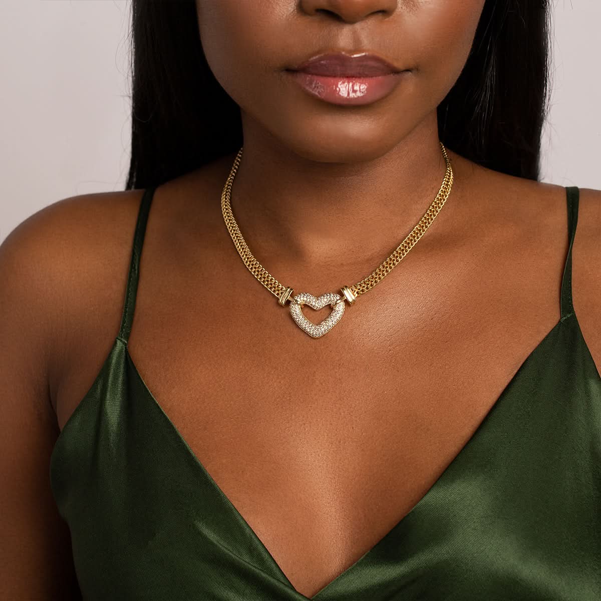 Paris Heart Pendant Necklace - ShopLorca
